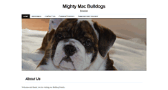 Desktop Screenshot of mightymacbulldogs.com