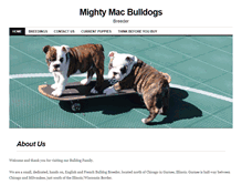 Tablet Screenshot of mightymacbulldogs.com